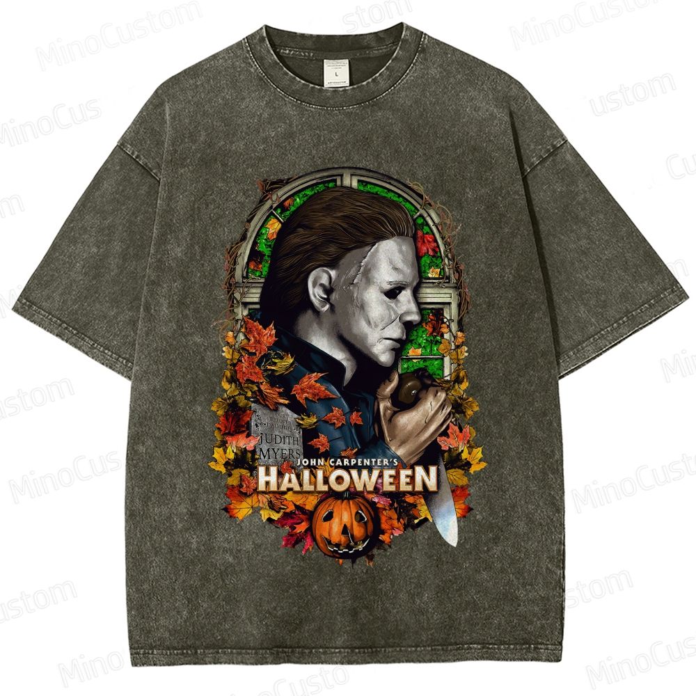 Halloween (1978) Vintage Washed Horror Movie T - Shirt