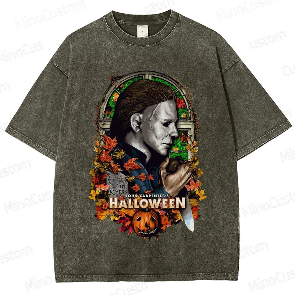 Halloween (1978) Vintage Washed Horror Movie T - Shirt