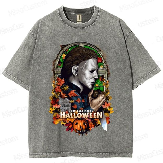 Halloween (1978) Vintage Washed Horror Movie T - Shirt