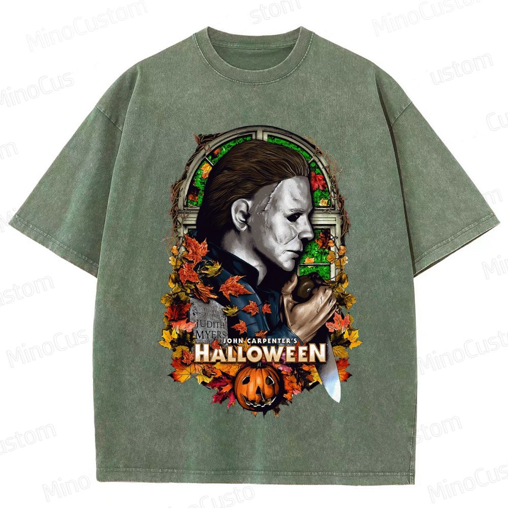 Halloween (1978) Vintage Washed Horror Movie T - Shirt