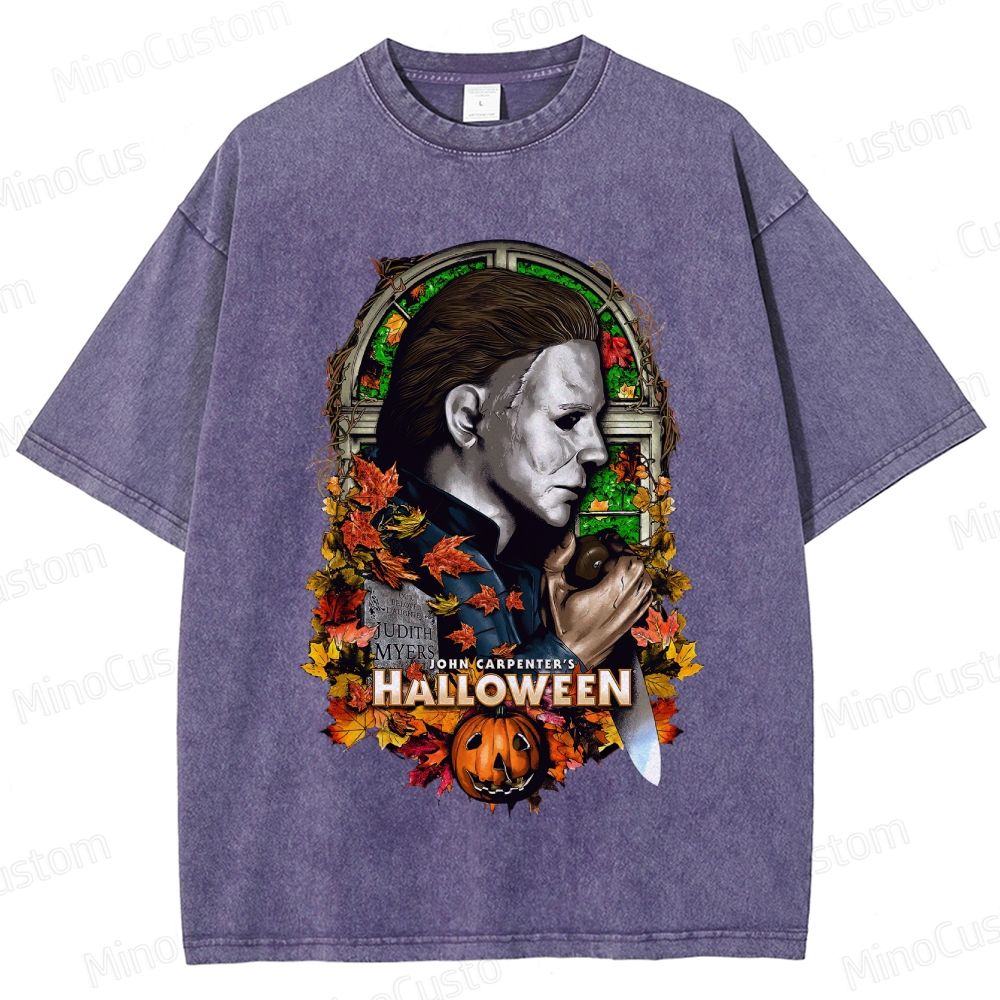 Halloween (1978) Vintage Washed Horror Movie T - Shirt