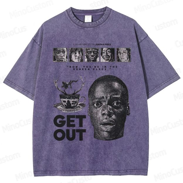 "Get Out" Thriller Movie Graphic T - Shirt