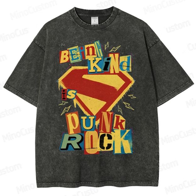 Being Kind Is Punk Rock Washed T-Shirt 