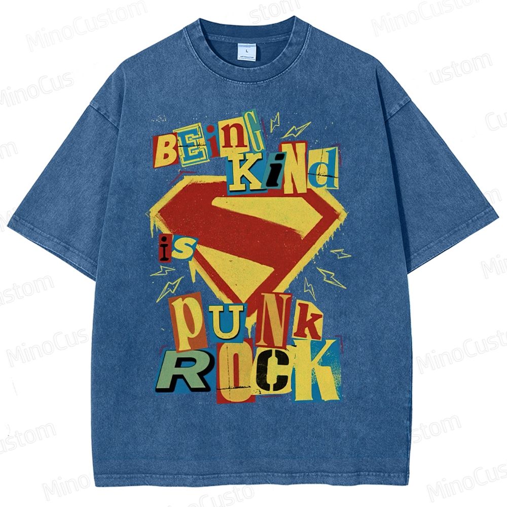 Being Kind Is Punk Rock Washed T-Shirt 
