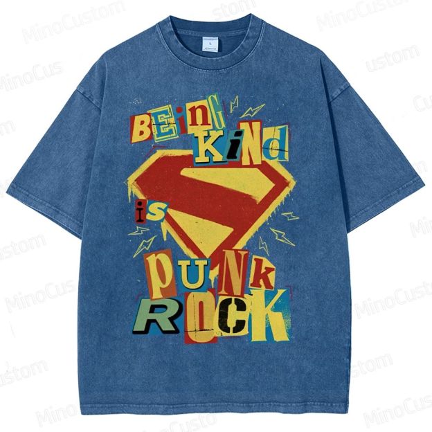 Being Kind Is Punk Rock Washed T-Shirt 