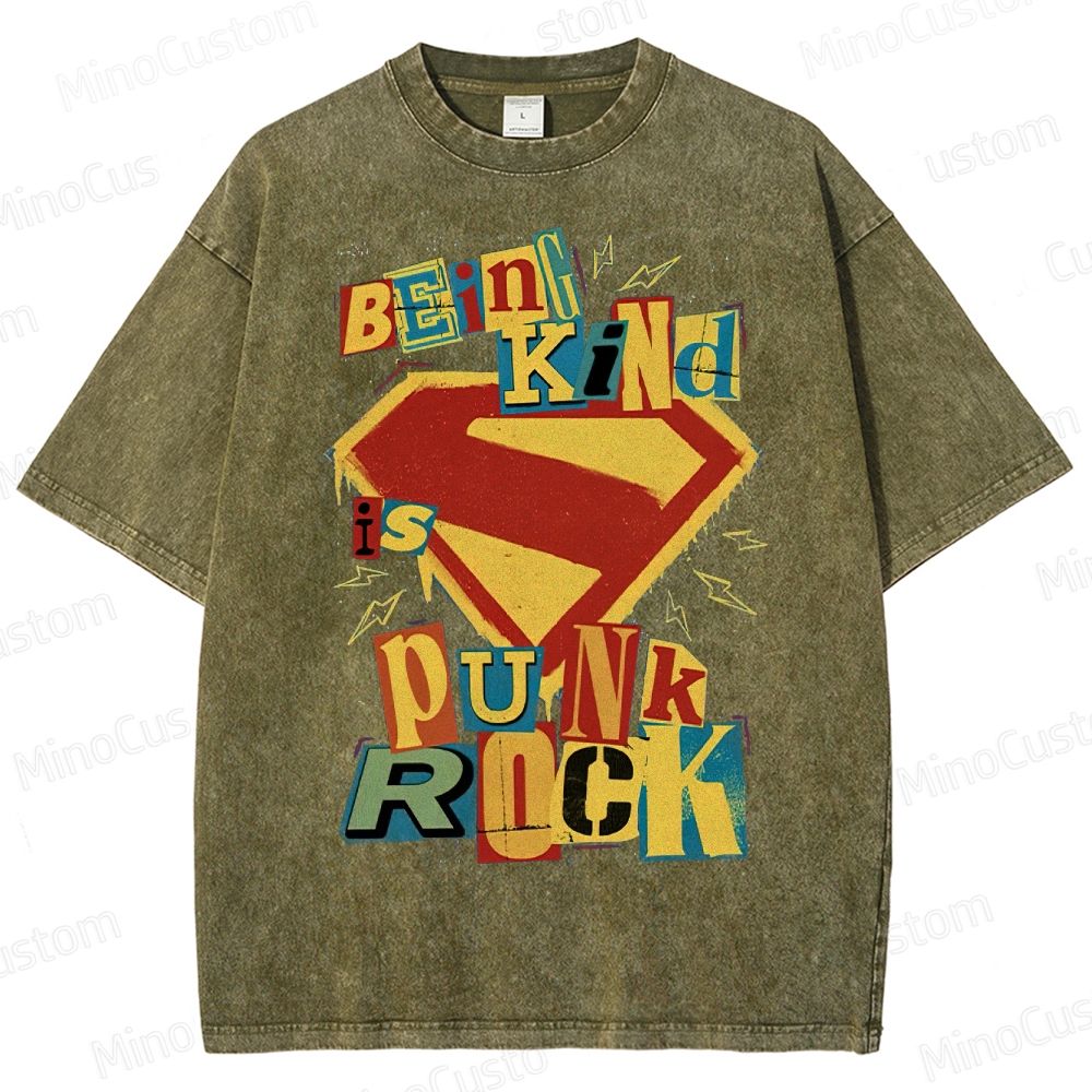 Being Kind Is Punk Rock Washed T-Shirt 