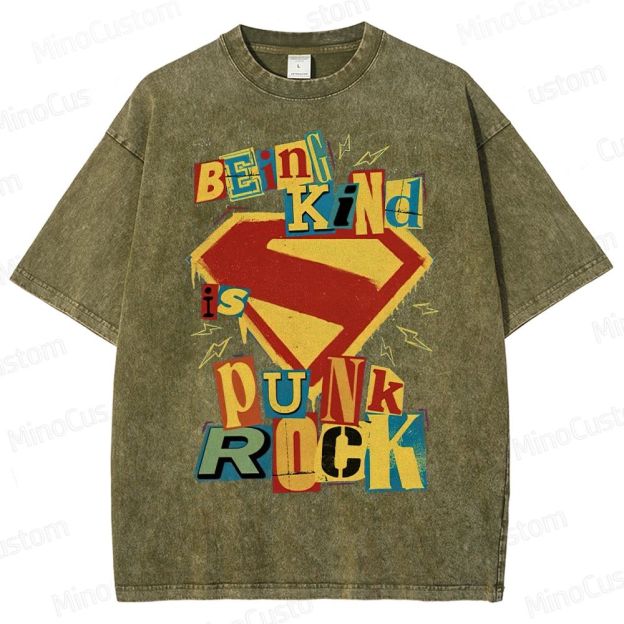 Being Kind Is Punk Rock Washed T-Shirt 