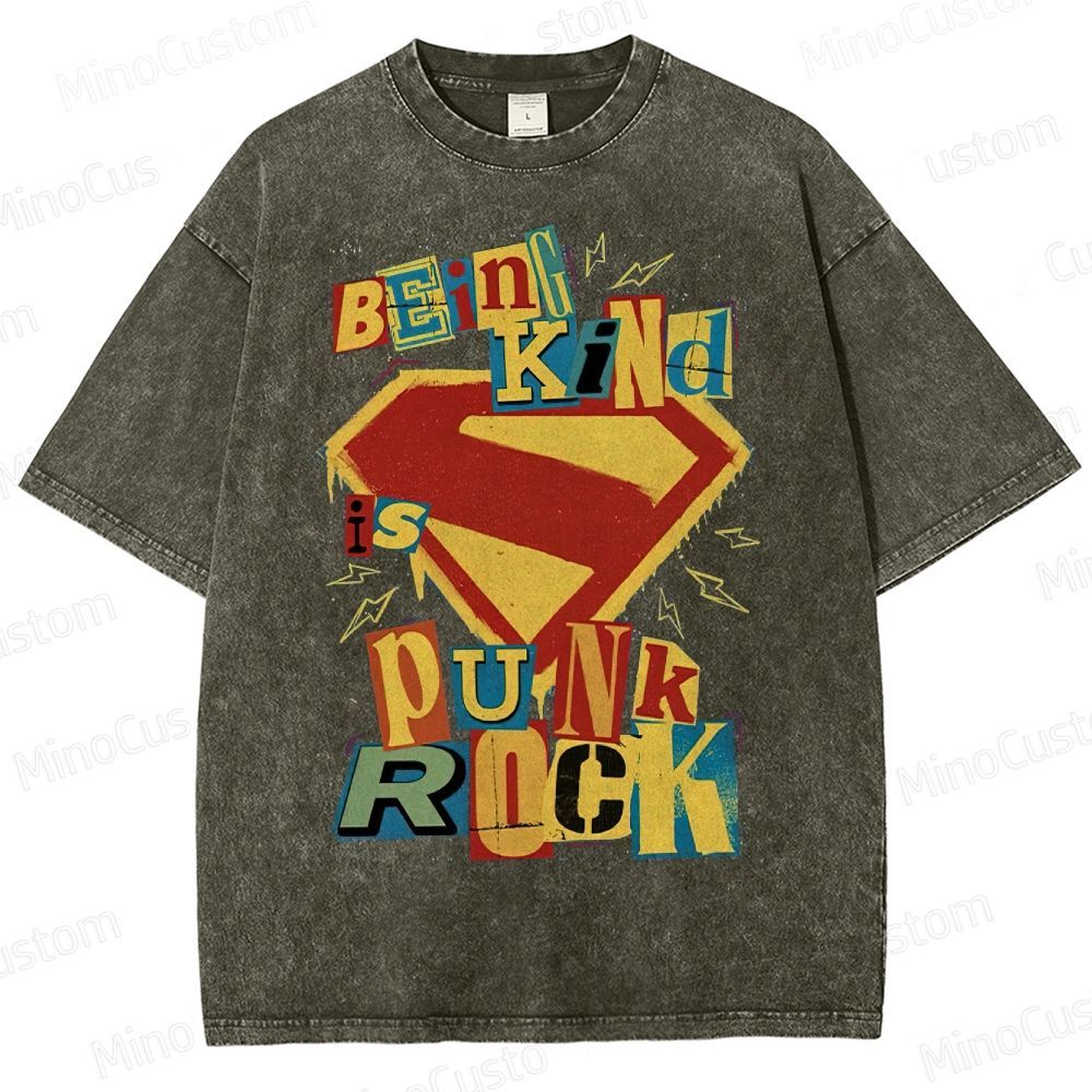 Being Kind Is Punk Rock Washed T-Shirt 