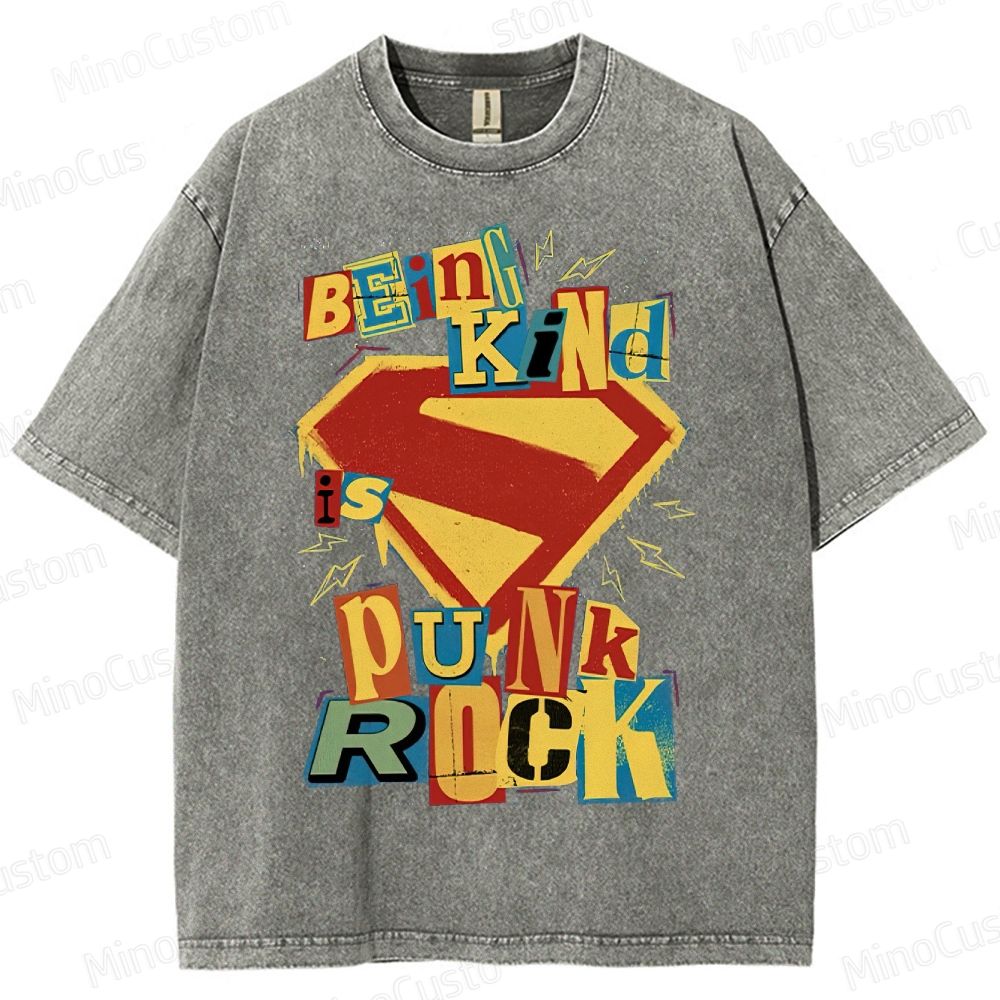 Being Kind Is Punk Rock Washed T-Shirt 