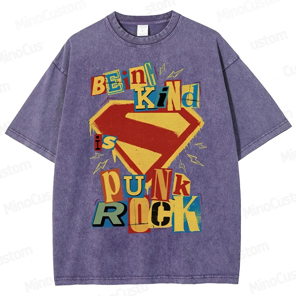 Being Kind Is Punk Rock Washed T-Shirt 