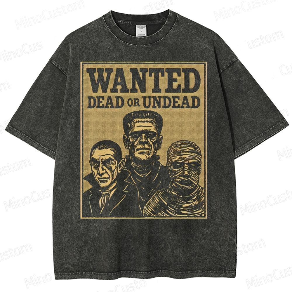 Wanted: Dead or Undead Washed T-Shirt 