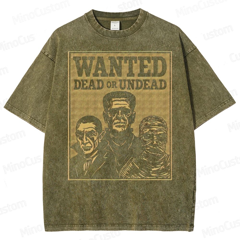 Wanted: Dead or Undead Washed T-Shirt 