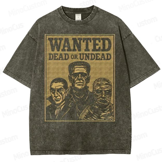 Wanted: Dead or Undead Washed T-Shirt 