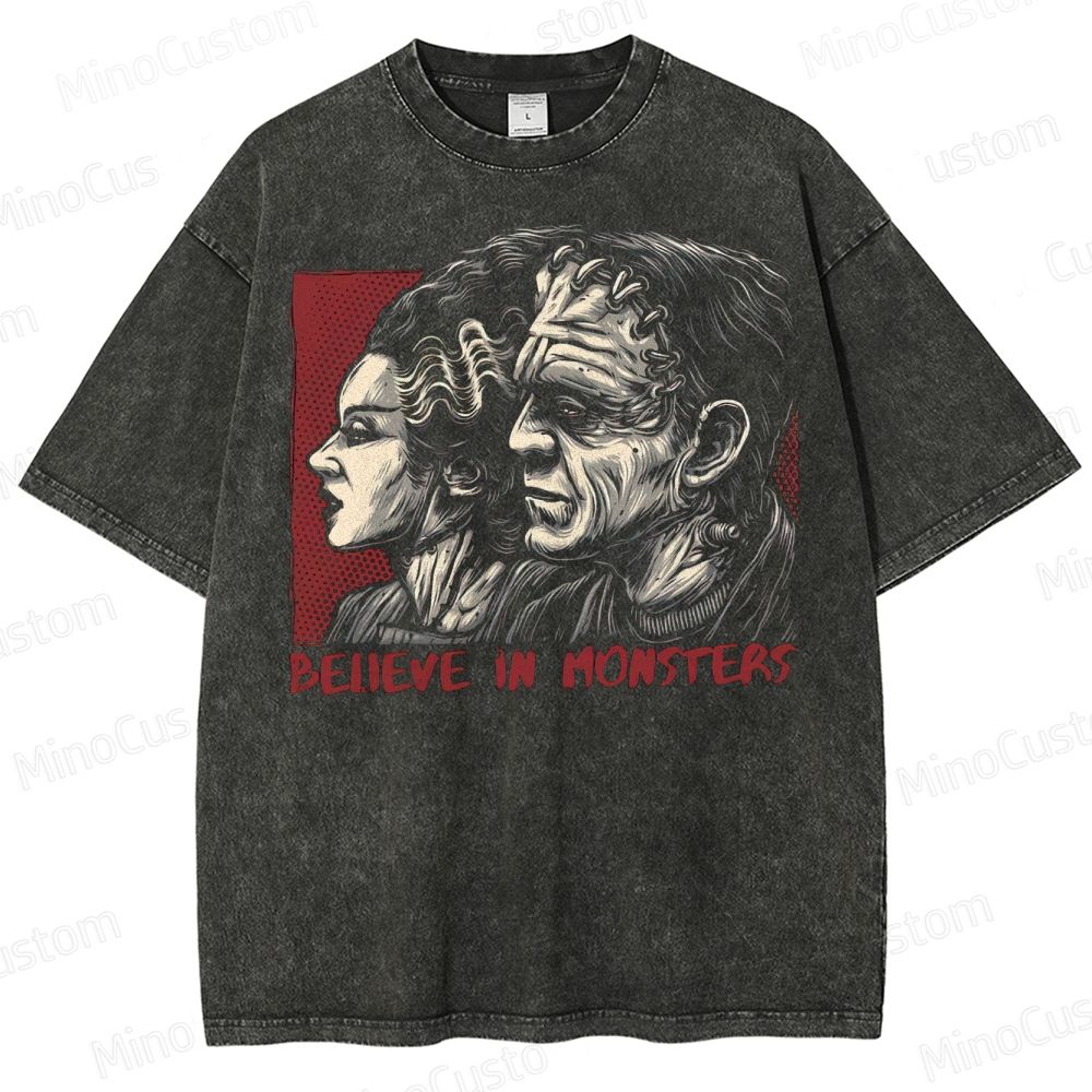 Believe in Monsters Washed T-Shirt 