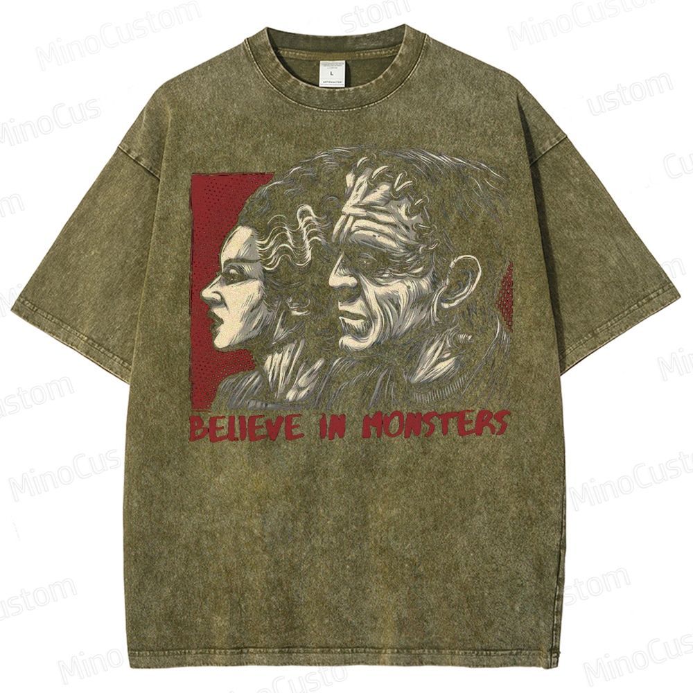 Believe in Monsters Washed T-Shirt 
