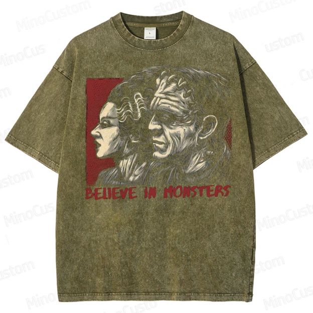 Believe in Monsters Washed T-Shirt 