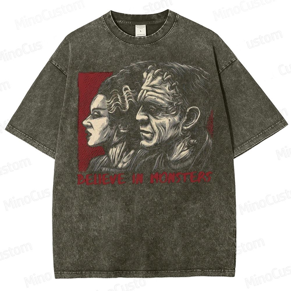 Believe in Monsters Washed T-Shirt 