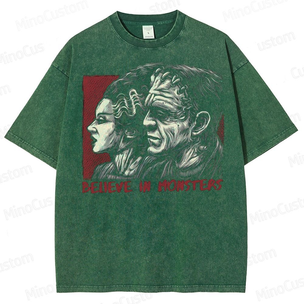 Believe in Monsters Washed T-Shirt 