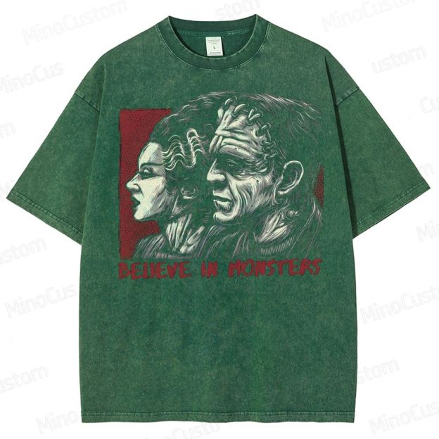 Believe in Monsters Washed T-Shirt 