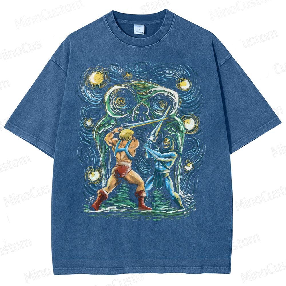 He-Man vs Skeletor Washed T-Shirt 