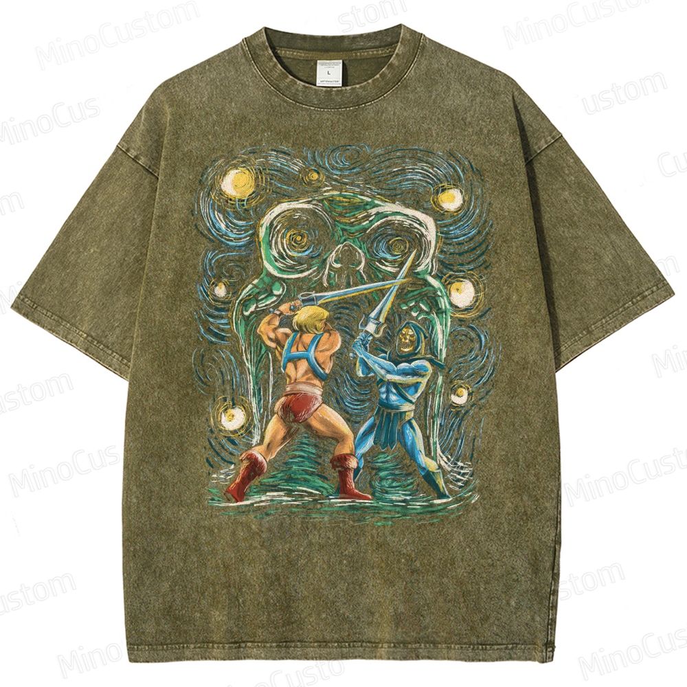 He-Man vs Skeletor Washed T-Shirt 