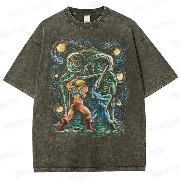 He-Man vs Skeletor Washed T-Shirt 