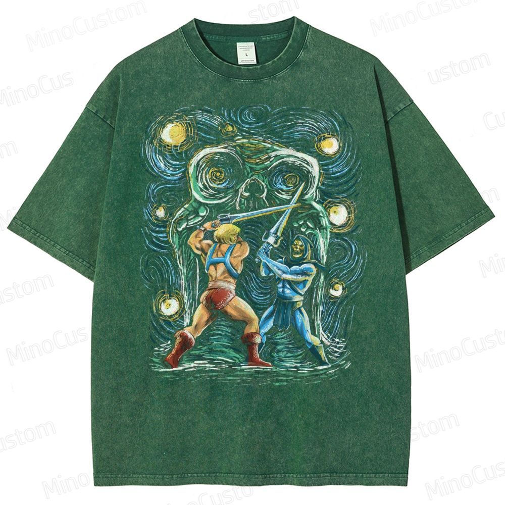 He-Man vs Skeletor Washed T-Shirt