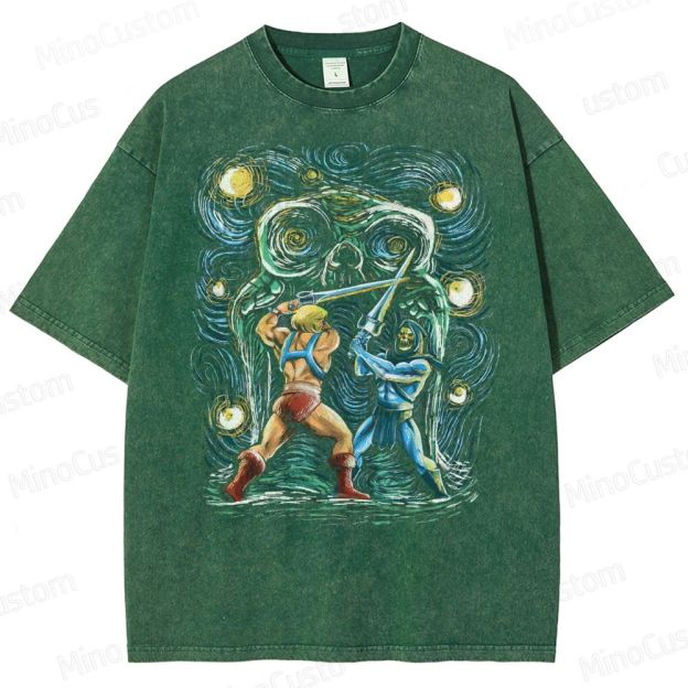 He-Man vs Skeletor Washed T-Shirt 