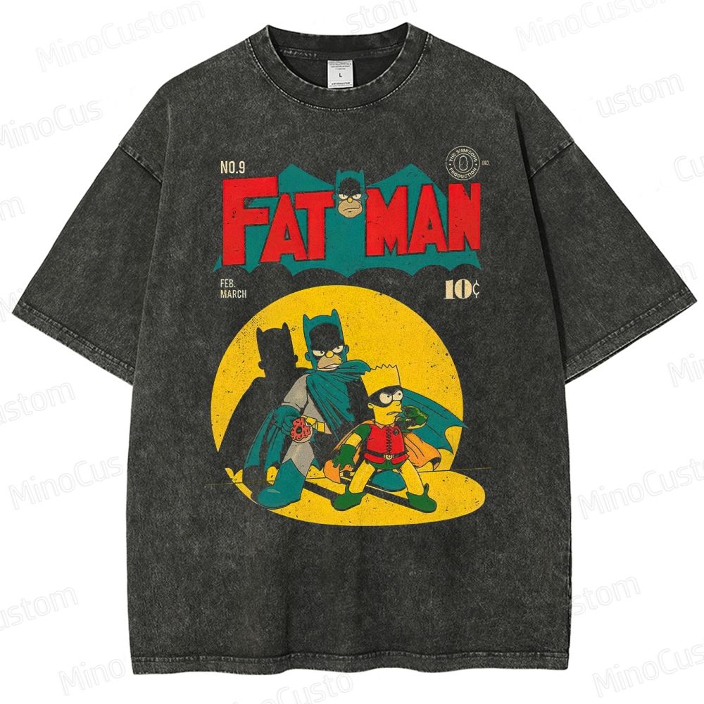 Fat Man & Sidekick Washed T-Shirt 