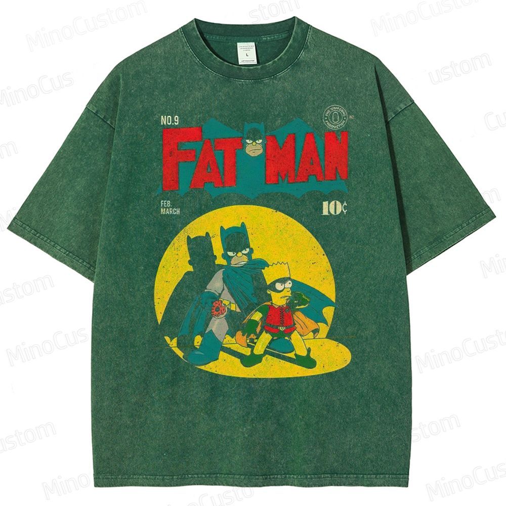 Fat Man & Sidekick Washed T-Shirt 