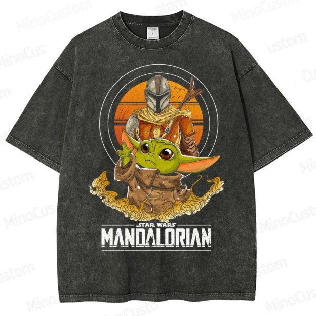 The Mandalorian & Grogu Washed T-Shirt