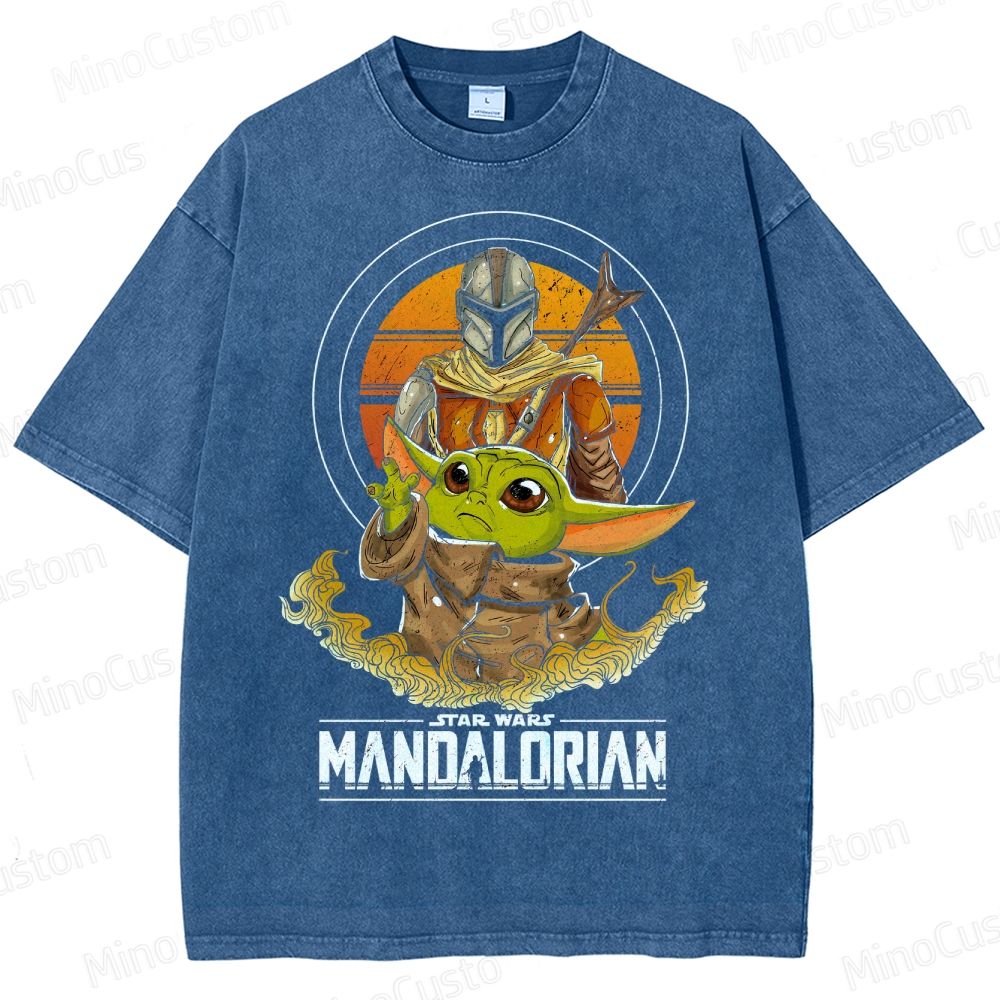 The Mandalorian & Grogu Washed T-Shirt