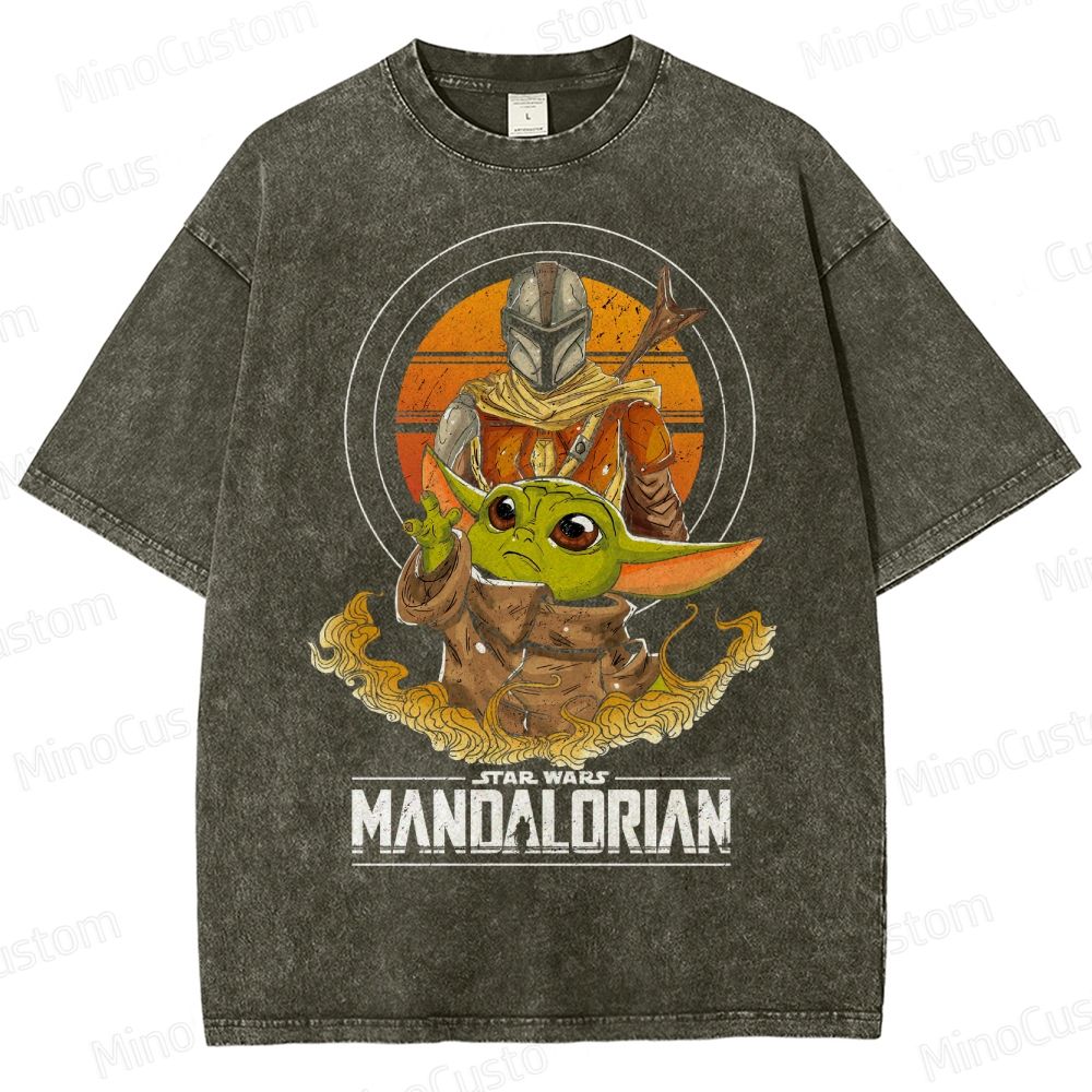 The Mandalorian & Grogu Washed T-Shirt