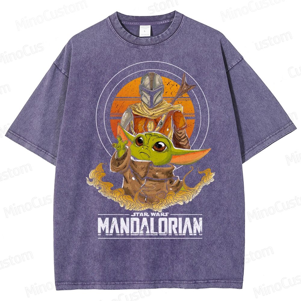 The Mandalorian & Grogu Washed T-Shirt