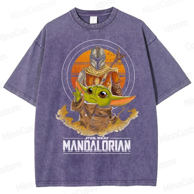 The Mandalorian & Grogu Washed T-Shirt