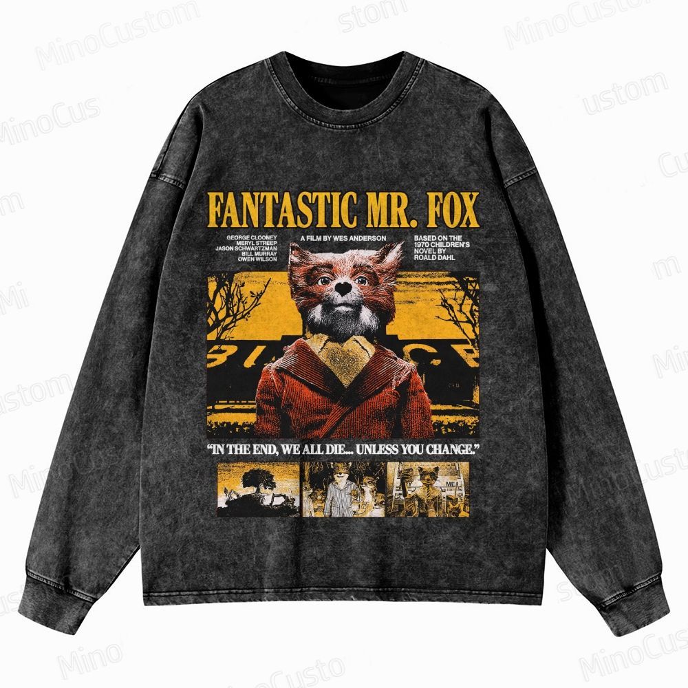 Fantastic Mr. Fox Vintage Washed Sweatshirt