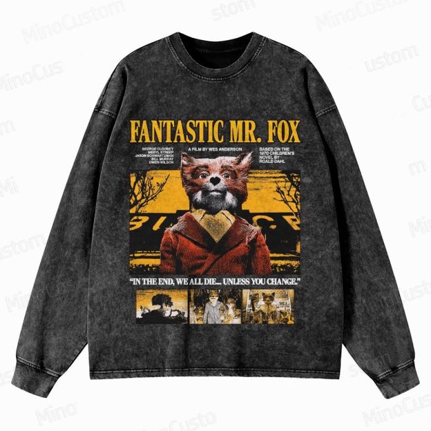 Fantastic Mr. Fox Vintage Washed Sweatshirt