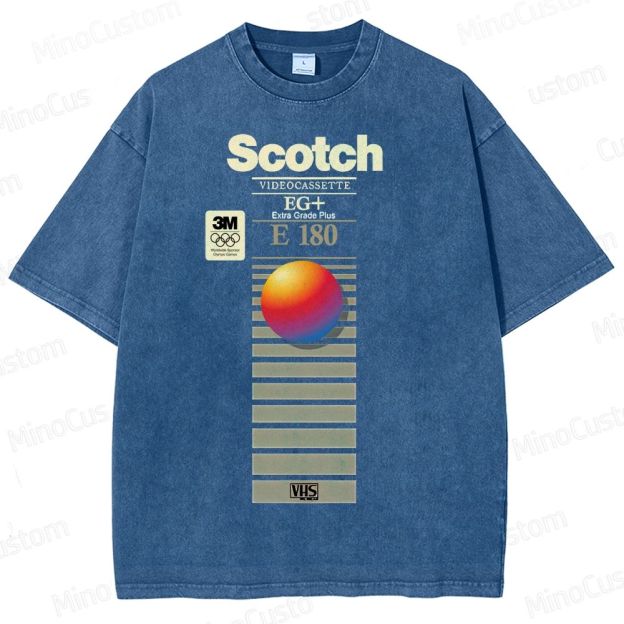 VHS Scotch E180 Vintage Distressed T-shirt