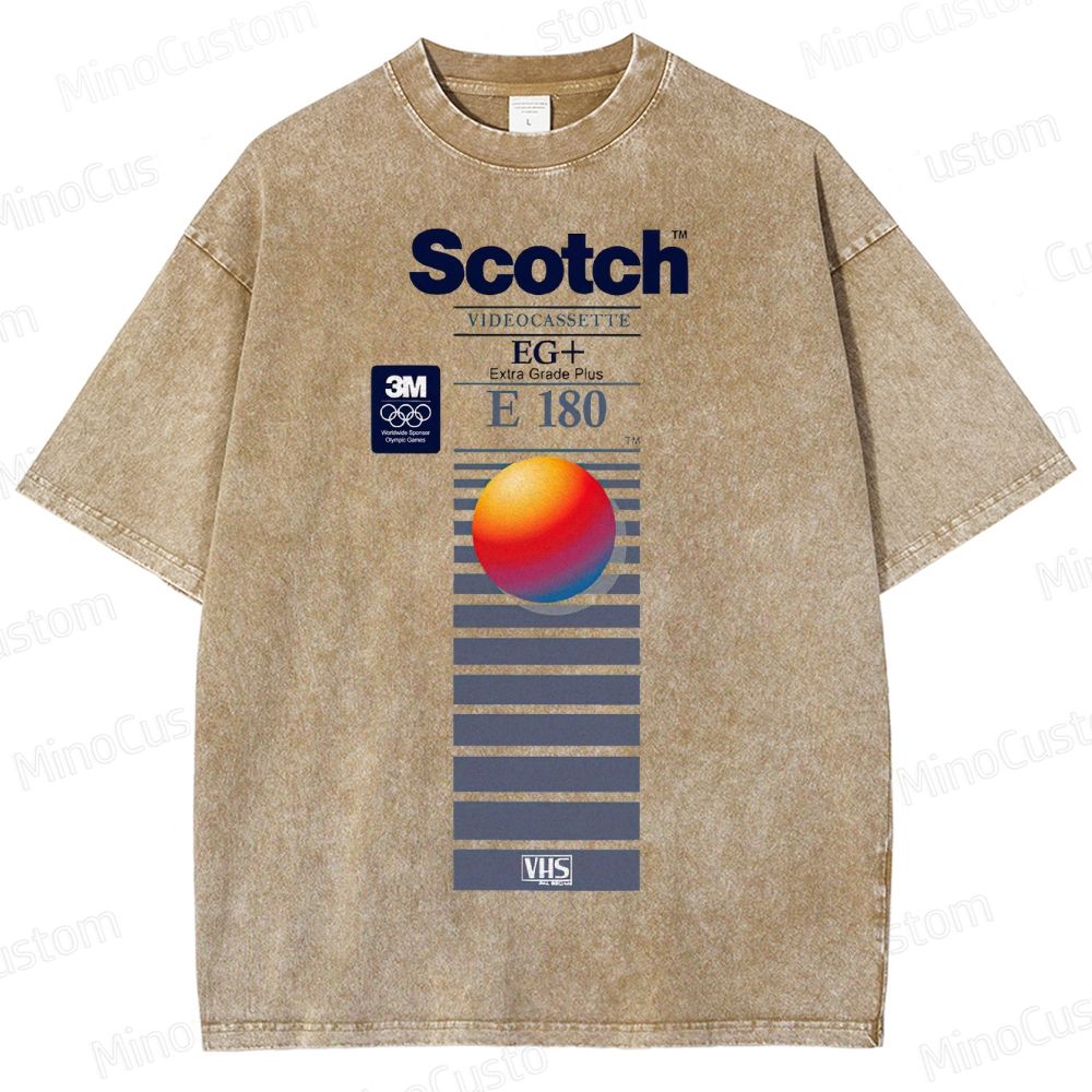 VHS Scotch E180 Vintage Distressed T-shirt