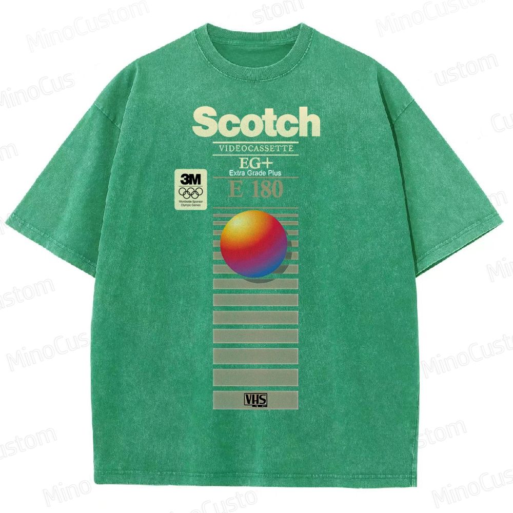VHS Scotch E180 Vintage Distressed T-shirt