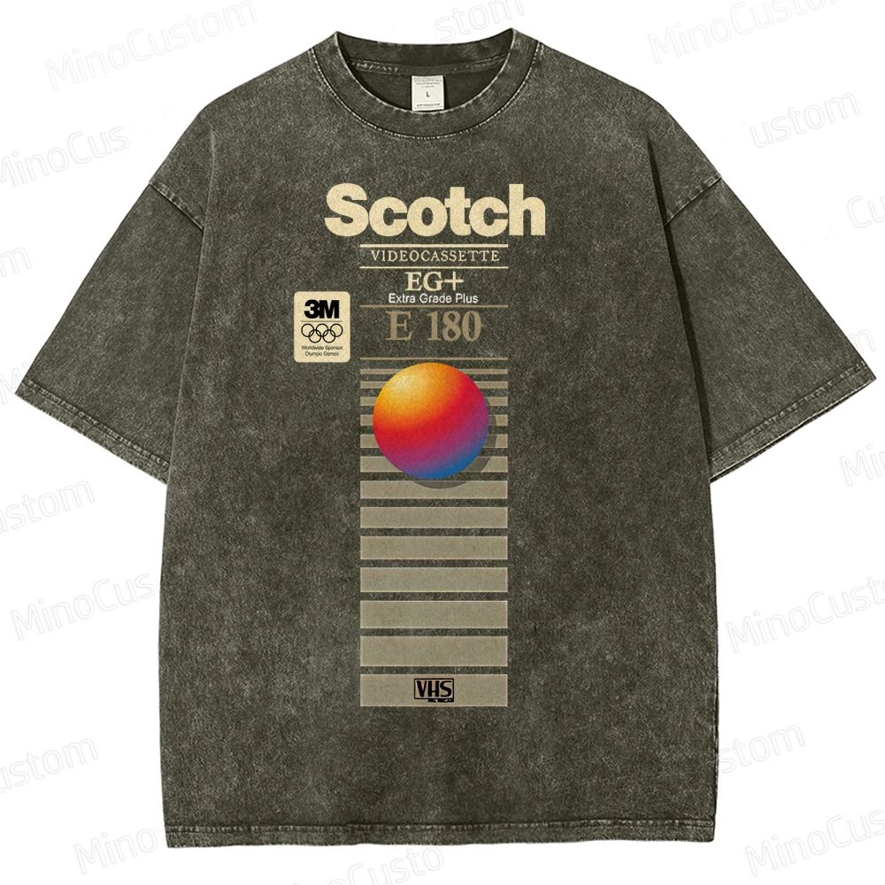 VHS Scotch E180 Vintage Distressed T-shirt