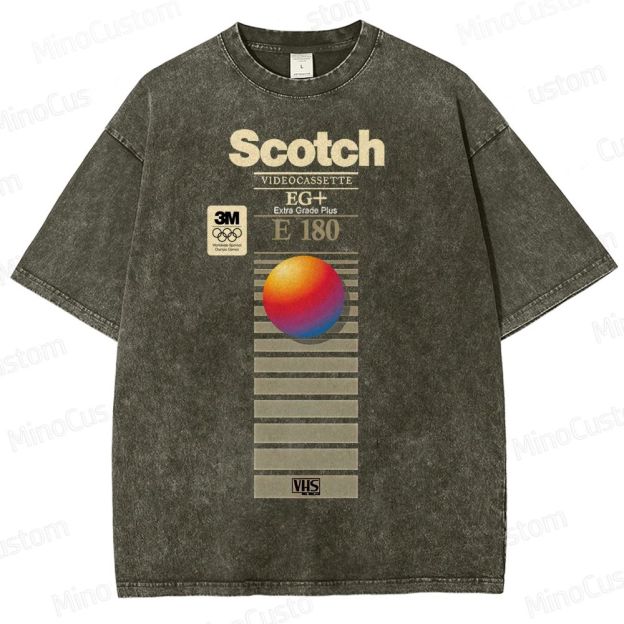 VHS Scotch E180 Vintage Distressed T-shirt