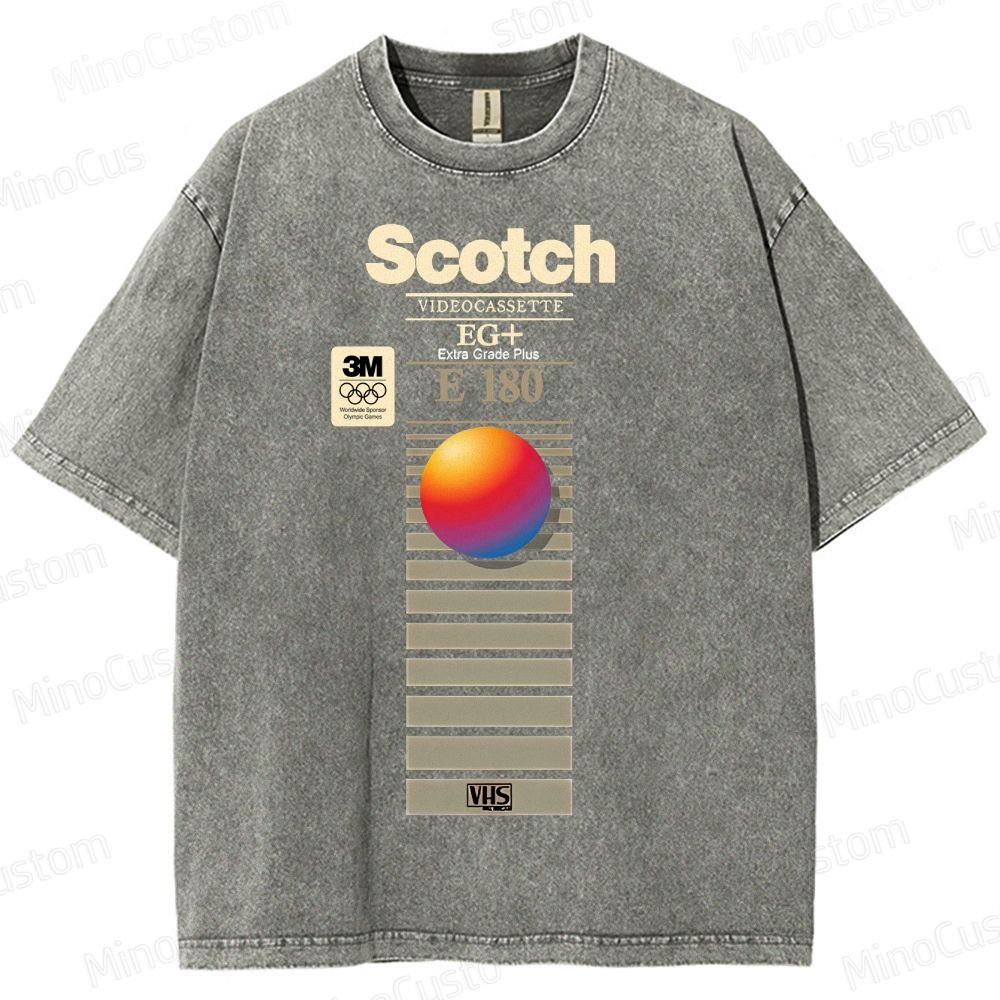 VHS Scotch E180 Vintage Distressed T-shirt