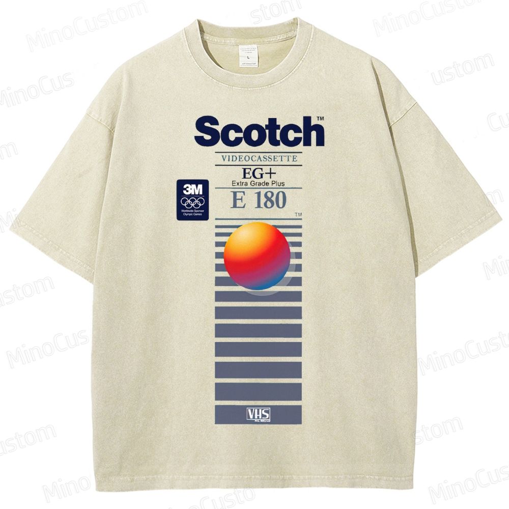 VHS Scotch E180 Vintage Distressed T-shirt