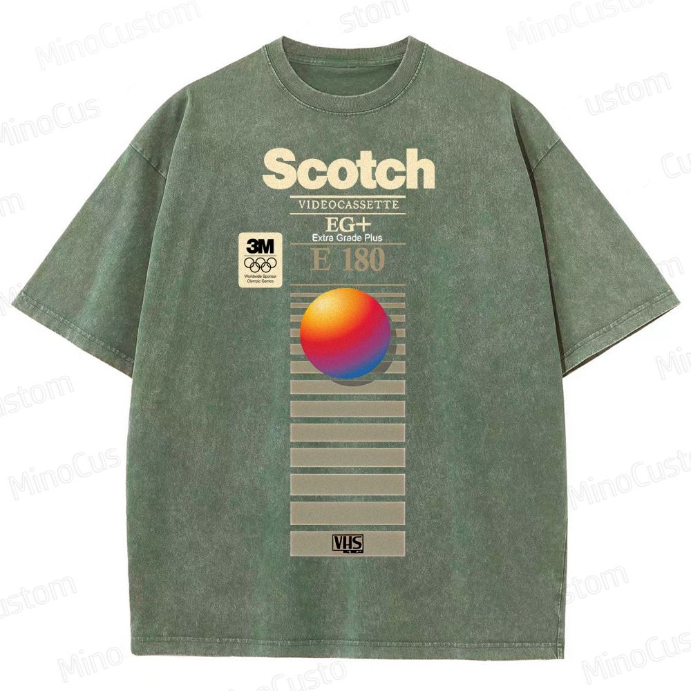 VHS Scotch E180 Vintage Distressed T-shirt