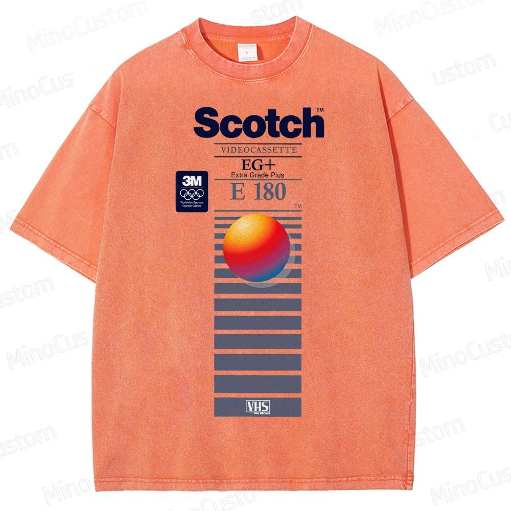 VHS Scotch E180 Vintage Distressed T-shirt