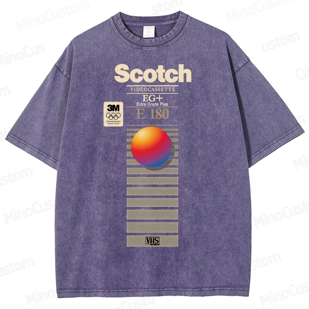 VHS Scotch E180 Vintage Distressed T-shirt