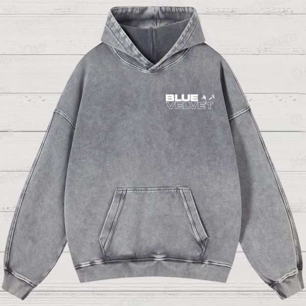 Blue Velvet (1986) Poster Washed Hoodies 