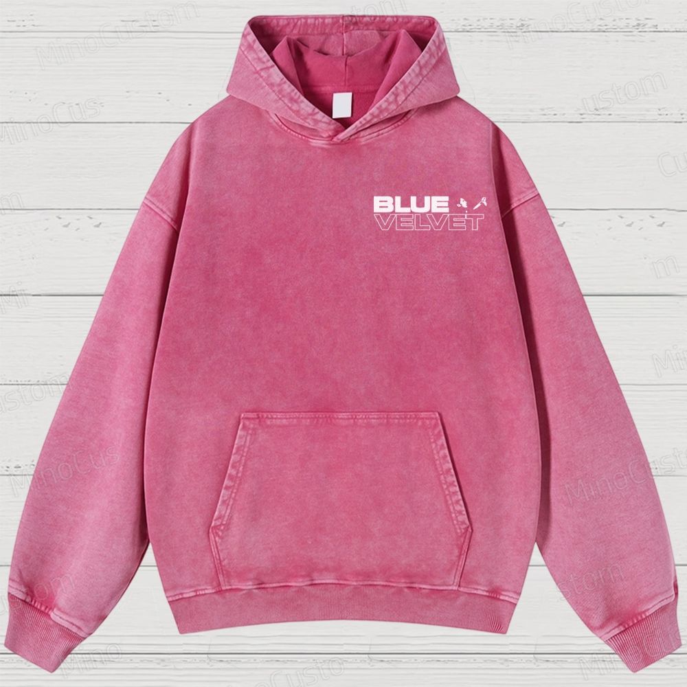 Blue Velvet (1986) Poster Washed Hoodies 