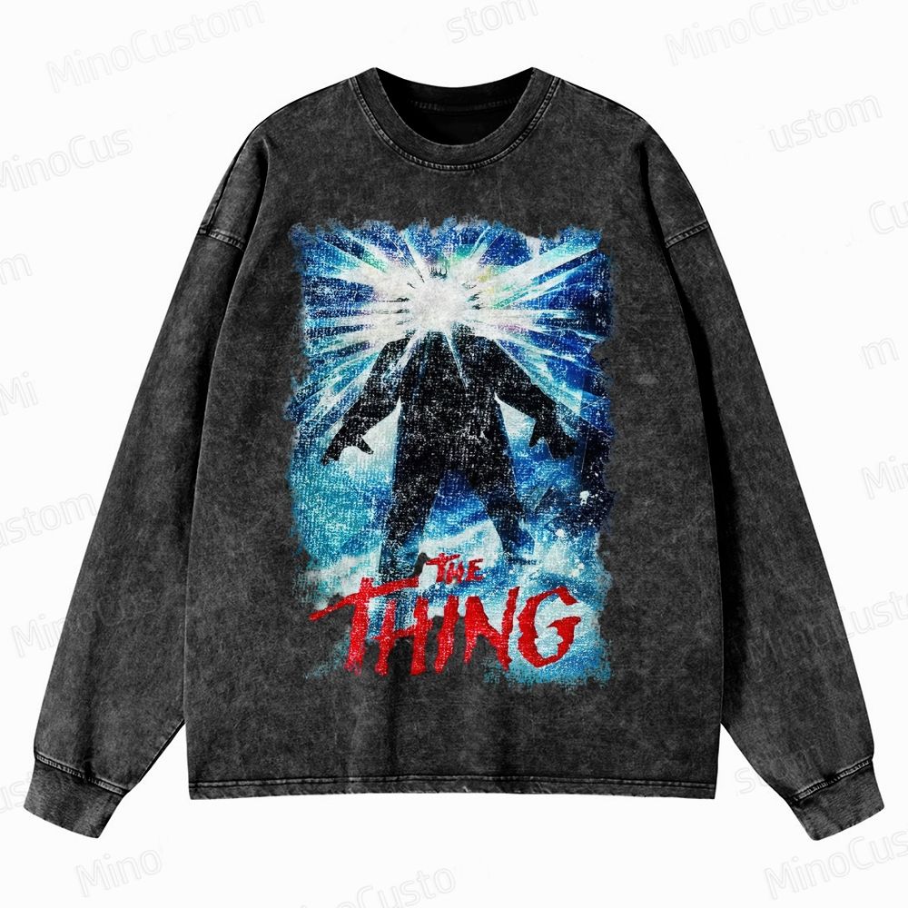 The Thing Horror Movie Film Washed Sweatshirt 